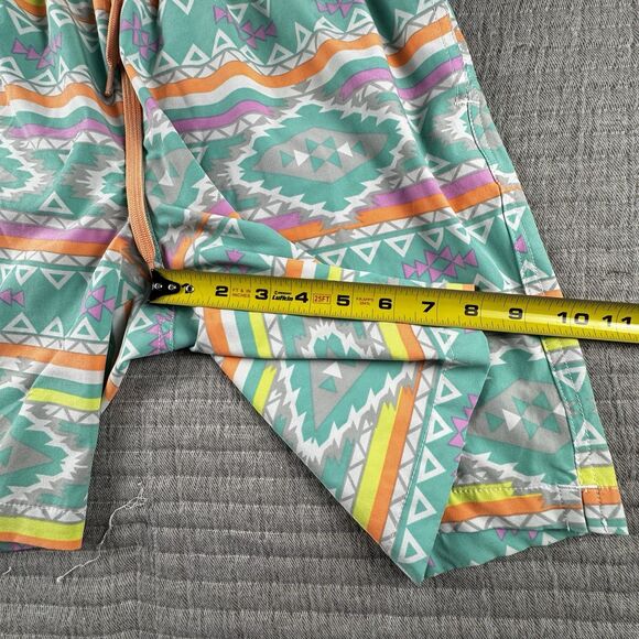 Chubbies Lined Classic Swim Trunk Mens L Aztec 7" Inseam Drawstring - Picture 3 of 7